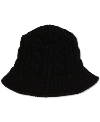 Steve Madden Cable-Knit Bucket Hat