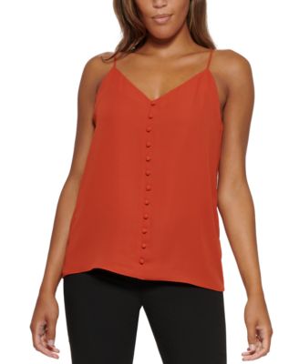 Calvin Klein - Button Front Strappy Camisole