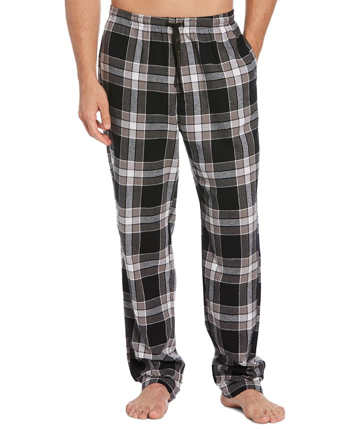 Perry Ellis Portfolio Men's Flannel Large Plaid Pajama Pants - Macy's