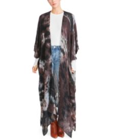 Tie Dye Woven Duster Ruana