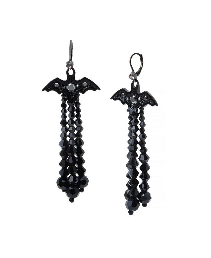 Betsey johnson bat best sale earrings
