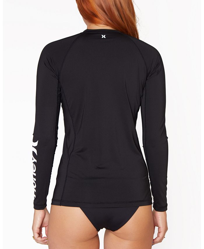 Hurley Juniors' One And Only LongSleeve Zip Rash Guard Macy's