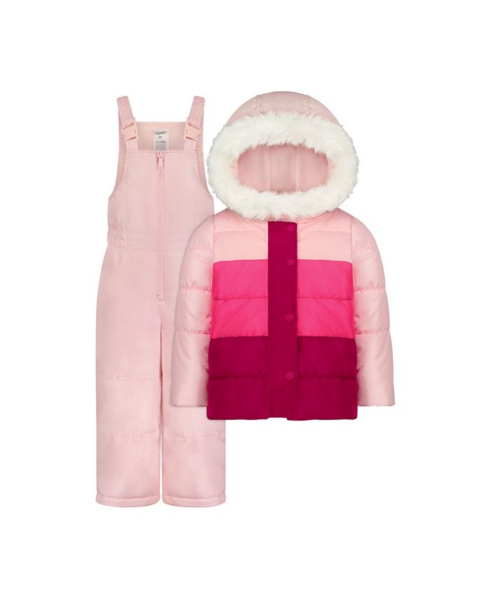 Carter's snow bib and jacket top