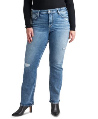 plus size silver jeans sale