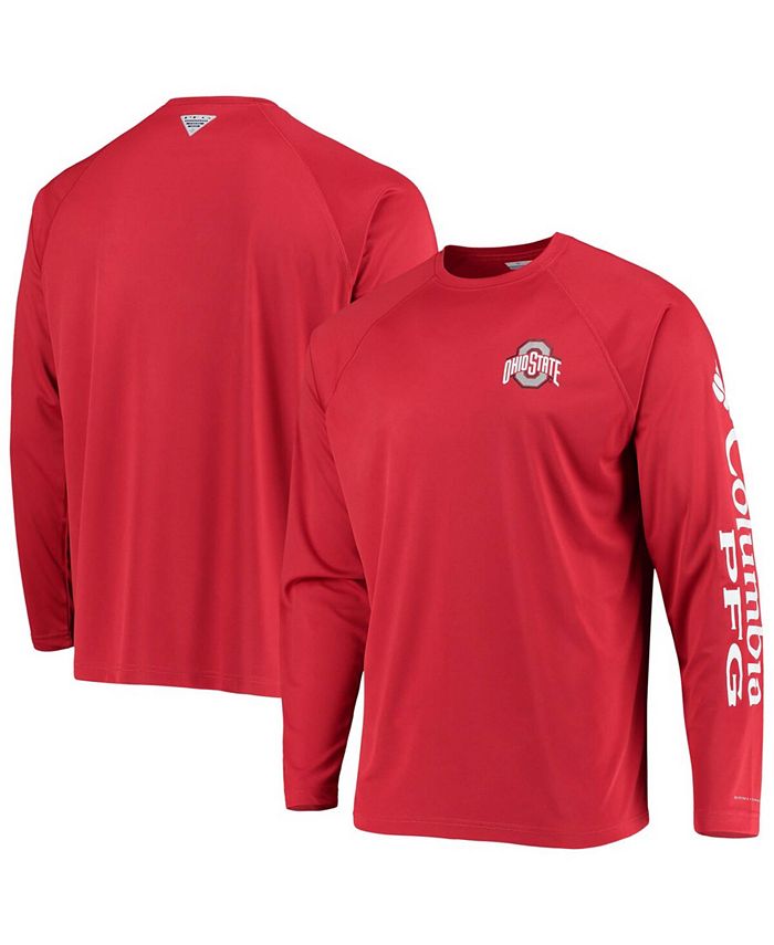 Columbia PFG Terminal Tackle Long-Sleeve T-Shirt for Men - Red