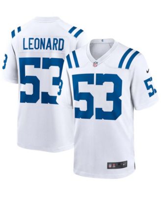 Nike - Men's Darius Leonard Indianapolis Colts Game Player Jersey