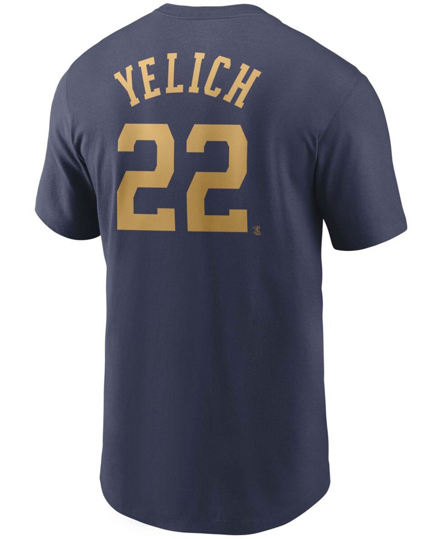 Мужская футболка Nike Milwaukee Brewers Name & Number - Christian Yelich — фото 3