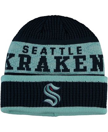 Outerstuff - Youth Seattle Kraken Puck Pattern Cuffed Knit Hat