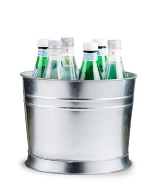 Oak Grove 2.5 Gallon Dispenser with Glass Lid and Galvanized Base