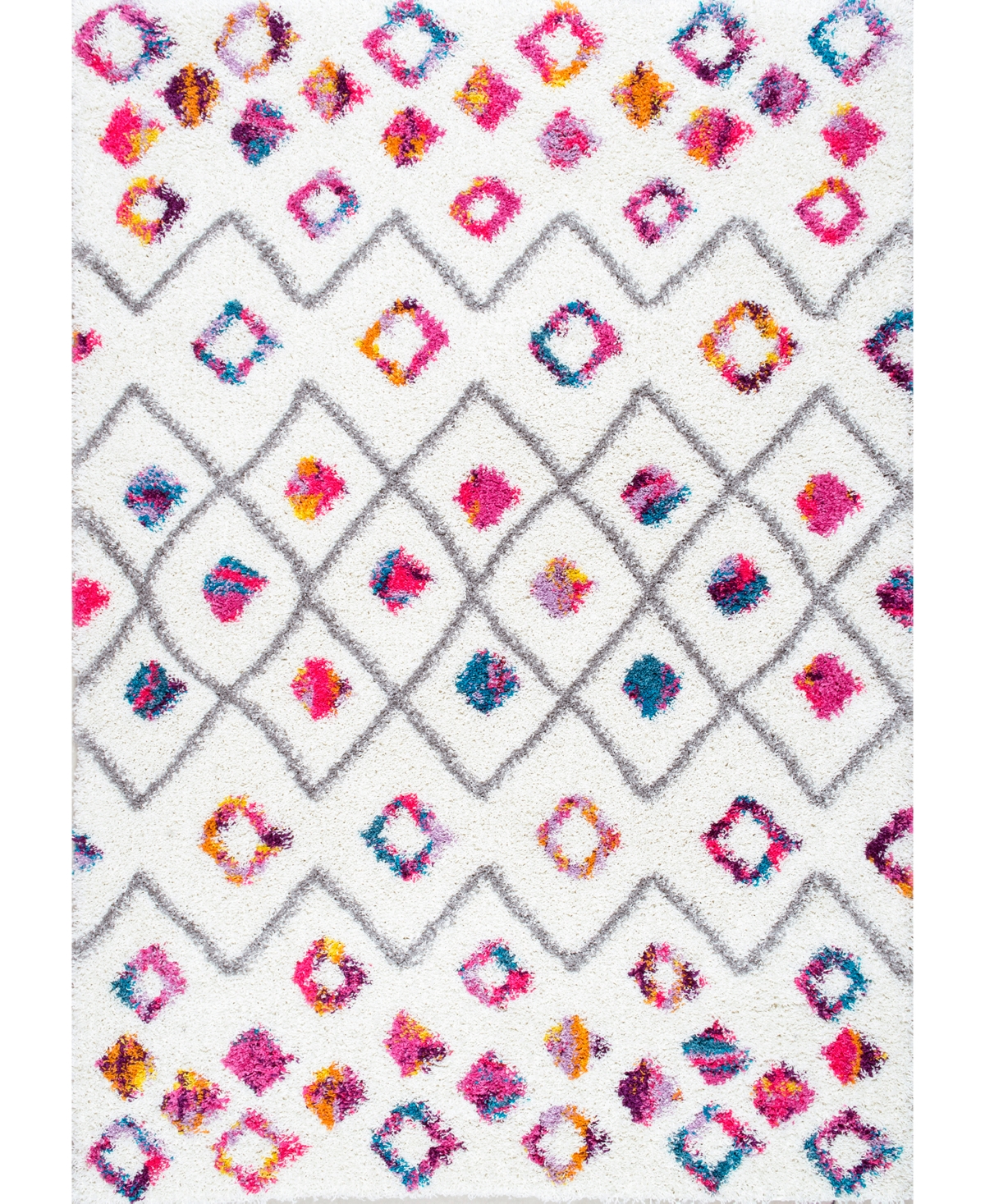 nuLoom Expo Lux OZXL04A 5'3in x 7'6in Area Rug - Pink