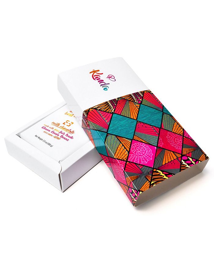 Kanda Chocolates Ghanaian Chocolate Sampler, 3 Bar Gift Box & Reviews Food & Gourmet Gifts