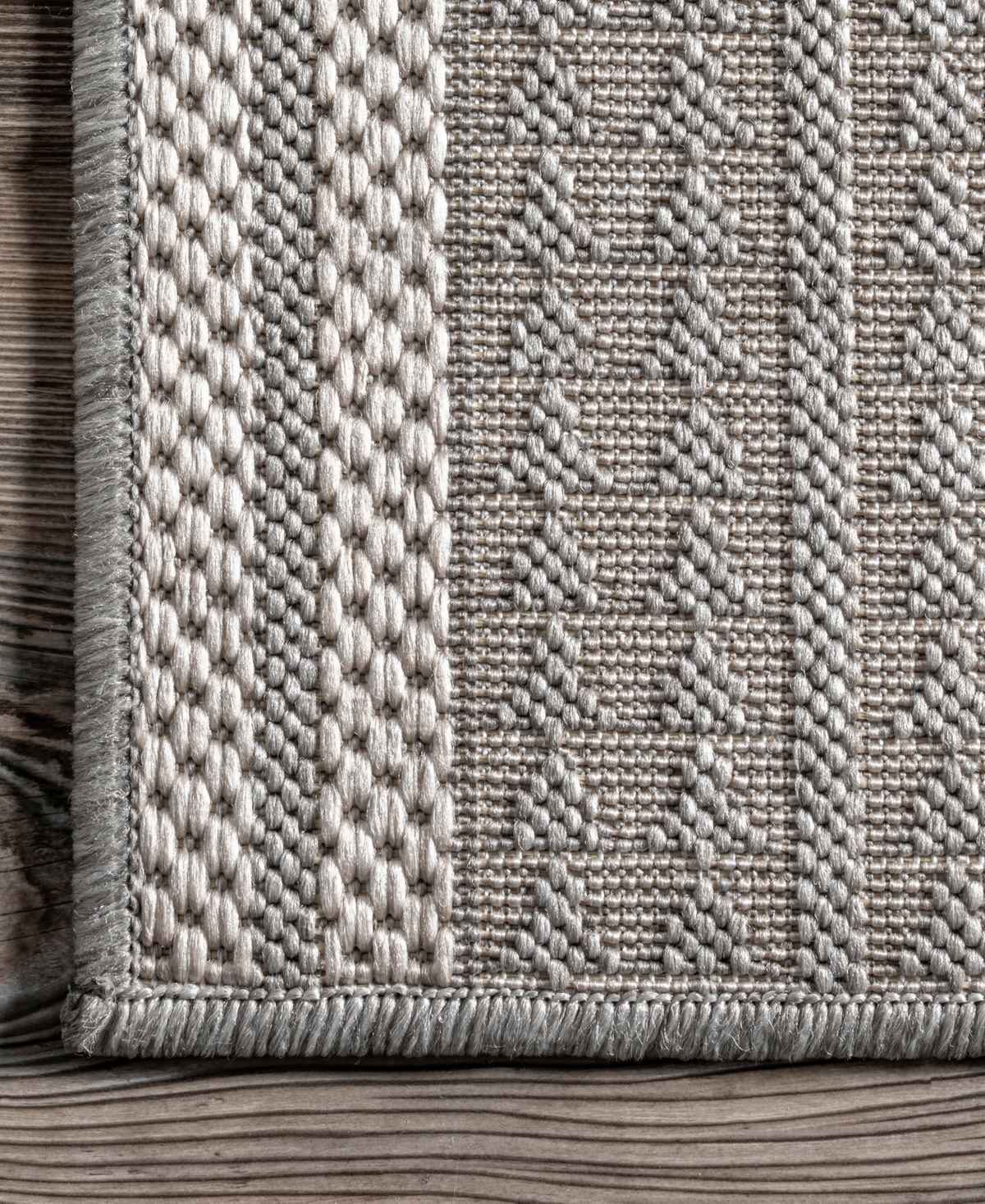 nuLoom Cabana GBCB01B 5' Outdoor Area Rug - Silver-tone