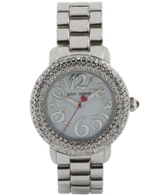Betsey Johnson - Women's Silver-Tone Bracelet Watch 42mm BJ00306-01