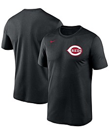 Men's Black Cincinnati Reds Wordmark Legend T-shirt