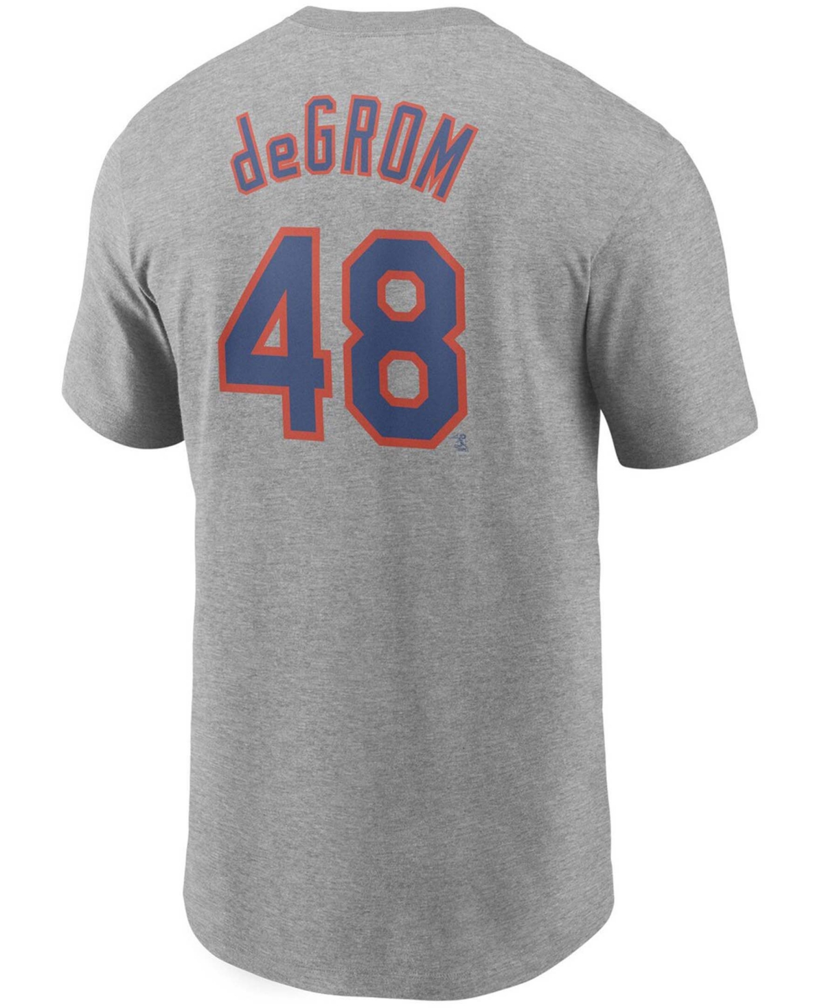 Men's Jacob DeGromNew York Mets Name Number T-shirt - Gray
