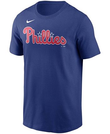 Men's Nike Rhys Hoskins Royal Philadelphia Phillies Name & Number T-Shirt