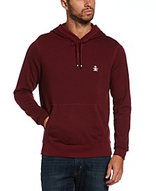 Men's Slim-Fit Solid Fleece Hoodie Sweatshirt