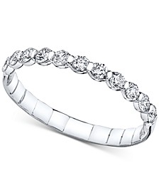 Diamond Anniversary Comfort-Fit Band (3/8 ct. t.w.) in 14k White Gold