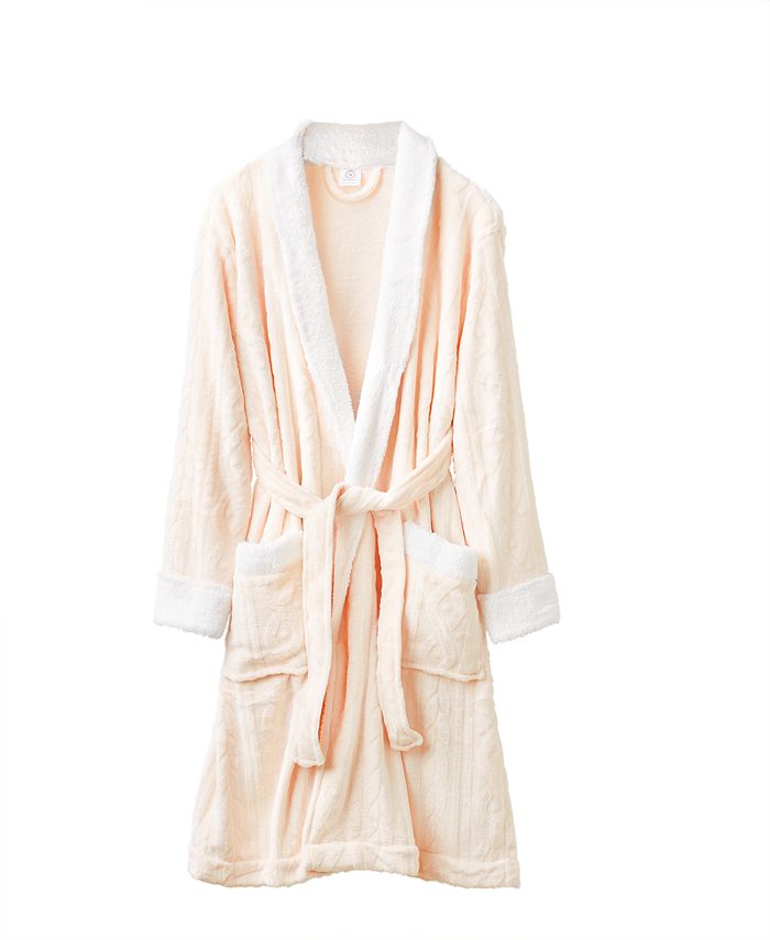 Martha Stewart Collection Plush Bath Robe, Created for Macy's & Reviews ...
