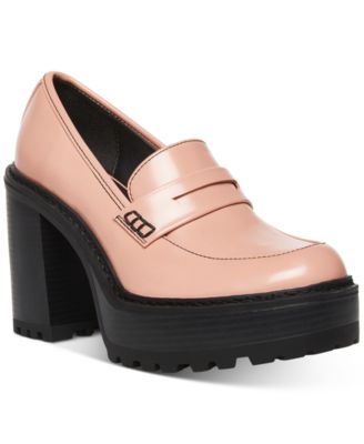 loafer platform heels