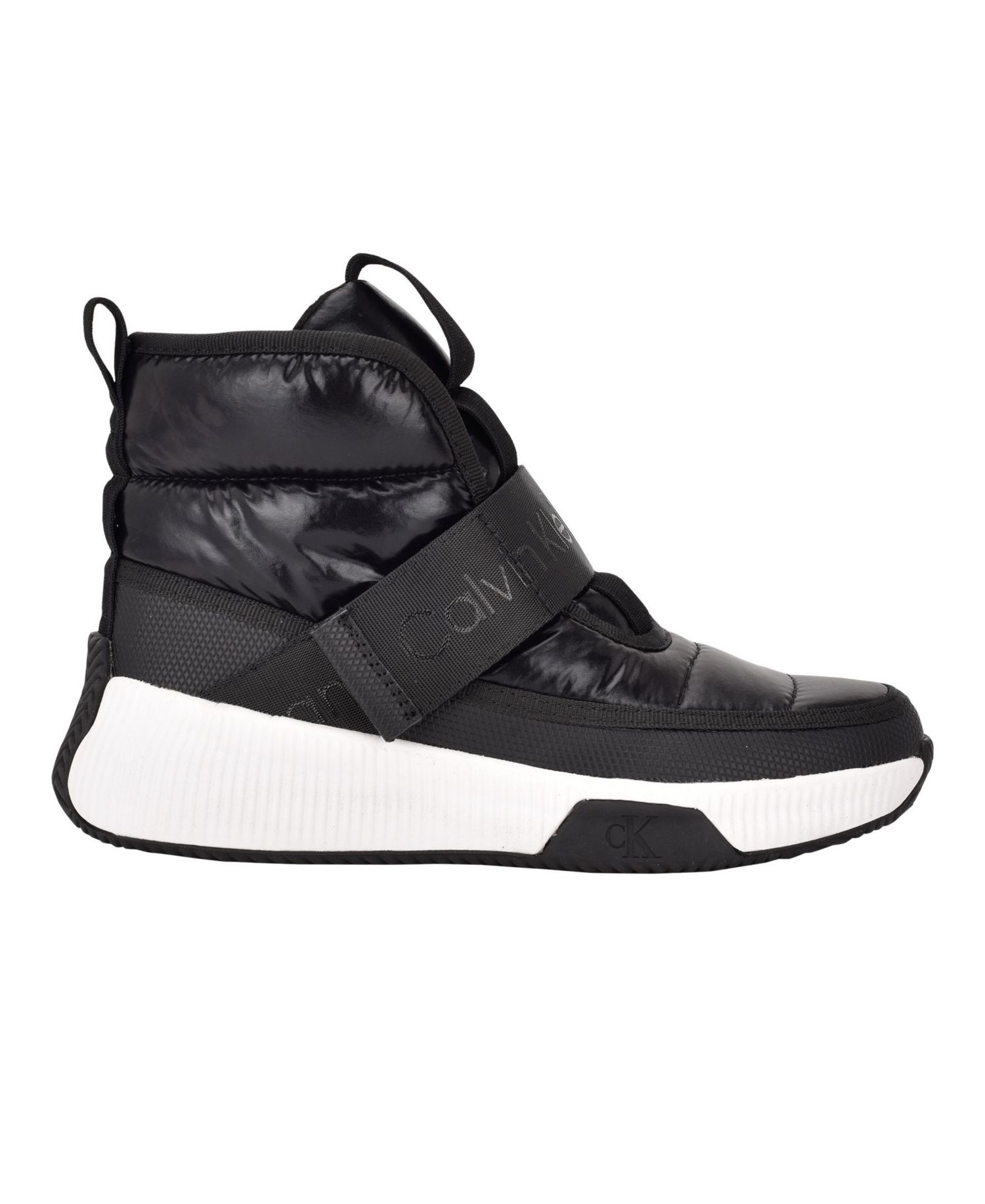 Calvin Klein Women's Mabon Cozy Nylon High Top Sneaker Boot