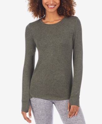 Cuddl Duds Soft Knit Long Sleeve Top Macy's