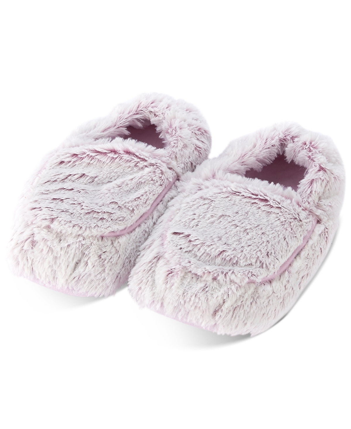 Warmies Microwavable Soothing Scented Faux Fur Slippers In Lavender