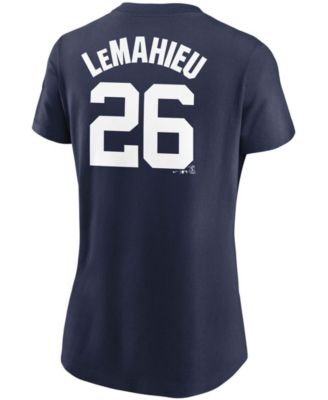 Women's DJ Lemahieu Navy New York Yankees Name Number T-shirt