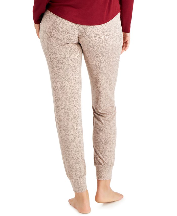 Alfani Essentials UltraSoft Knit Jogger Pajama Pants, Created for Macy