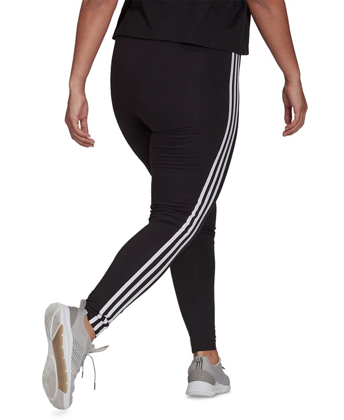 adidas Plus Size Essentials 3-Stripes Leggings & Reviews - Pants ...