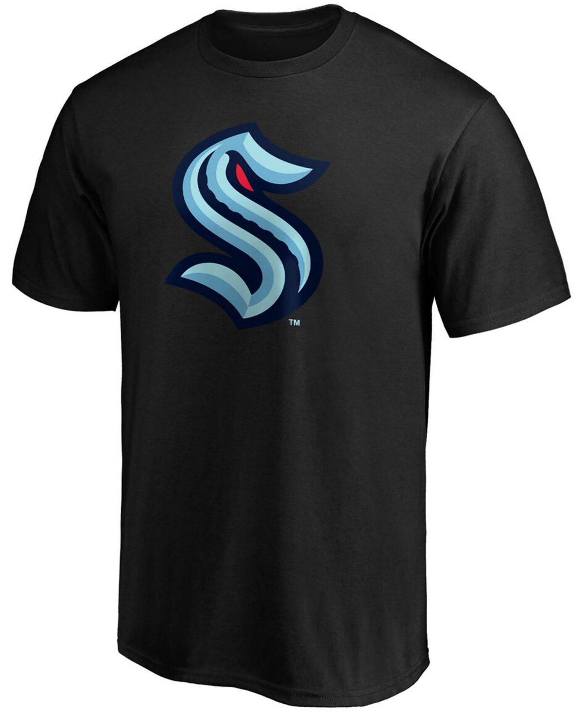 Men'sSeattle Kraken Primary Logo T-shirt - Black