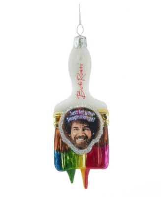 Kurt Adler - Bob Ross with Paint Brush Ornament