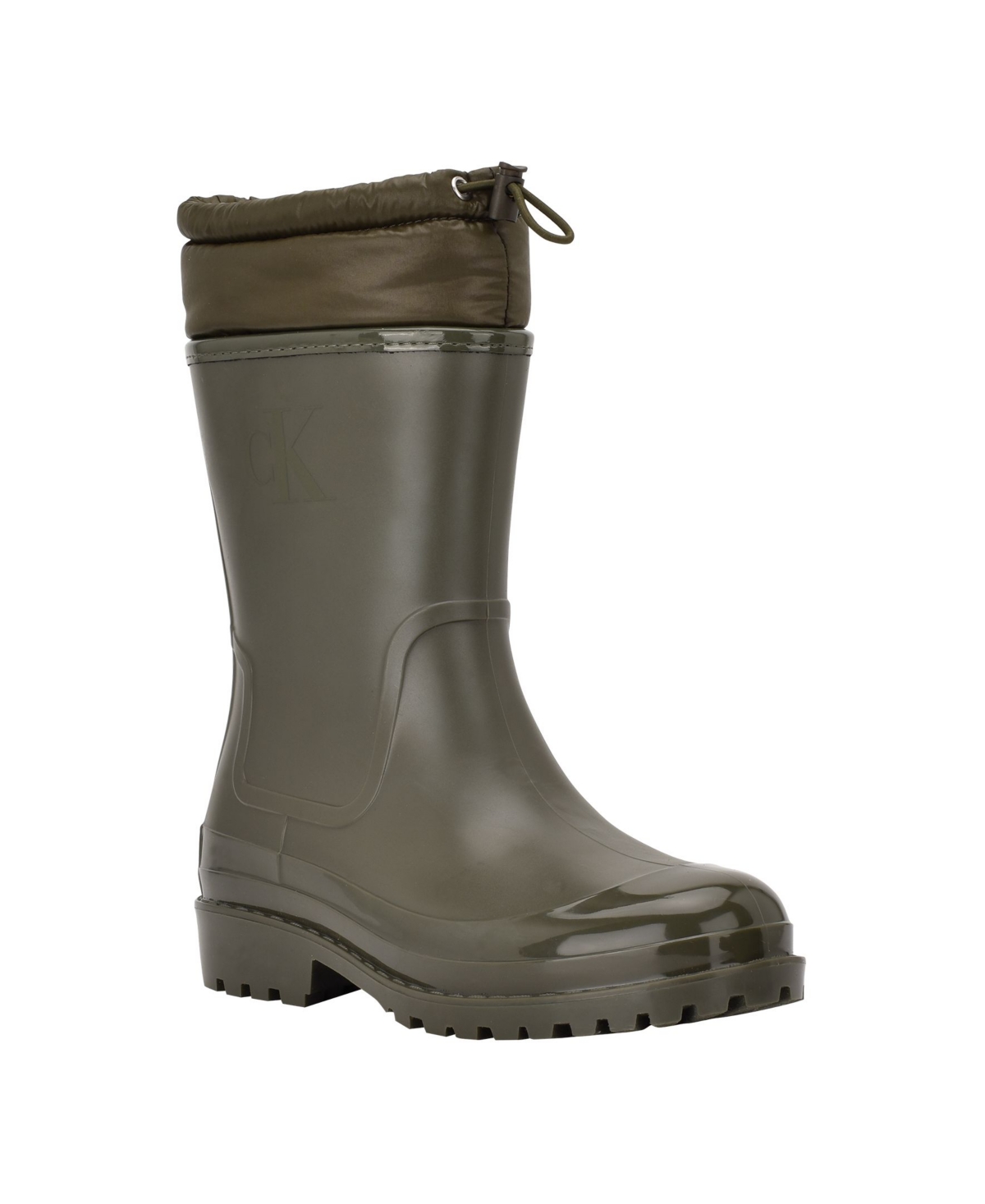 UPC 195972665255 product image for Calvin Klein Women's Abay Pull On Logo Lug Sole Rain Boots Women's Shoes | upcitemdb.com