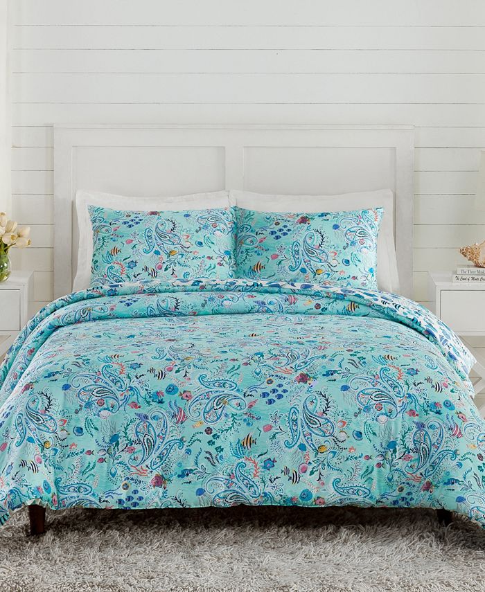 Vera Bradley Paisley Wave 3 Piece Comforter Set, Full/Queen Macy's