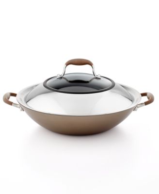 Anolon Advanced Bronze Nonstick 14" Covered Wok