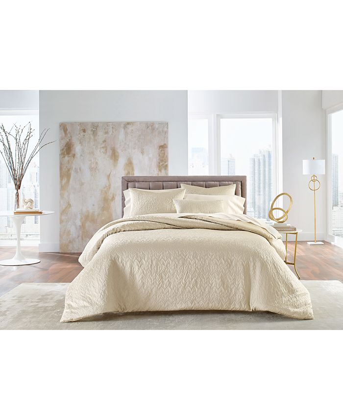 Hotel Collection Distressed Chevron Comforter Set, Full/Queen, Created