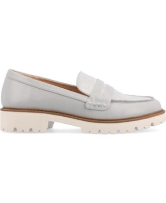 Journee Womens Kenly Medium and Wide Width Slip On Round Toe Loafer