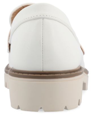 Journee Womens Kenly Medium and Wide Width Slip On Round Toe Loafer