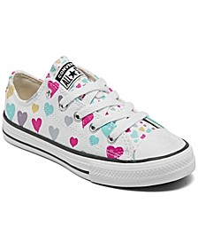Little Girls Chuck Taylor All Star Hearts Casual Sneakers from Finish Line