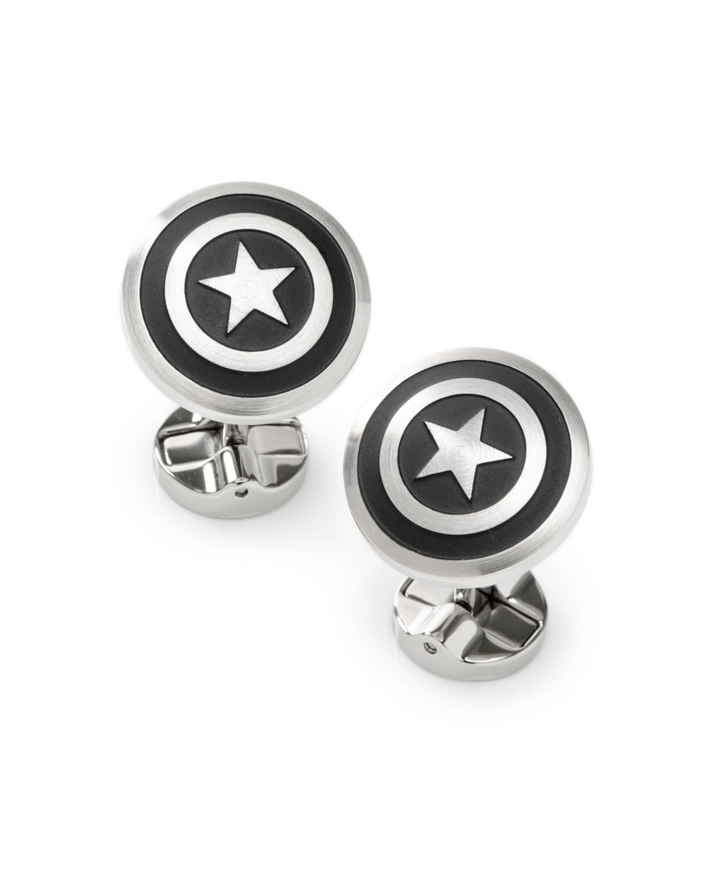 Мужские запонки Marvel Captain America Shield Cufflinks — фото 1