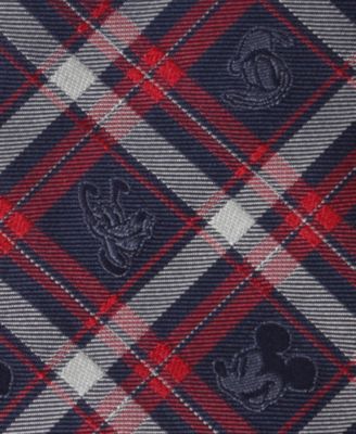 Men's Mickey and Friends Plaid Men's Tie