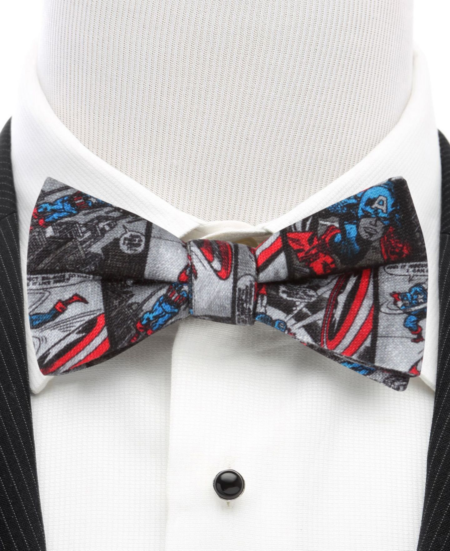Мужские галстуки Marvel Captain America Comic Bow Tie — фото 6