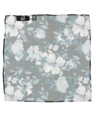 Men's Painted Floral Pocket Square