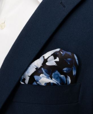 Men's Painted Floral Pocket Square