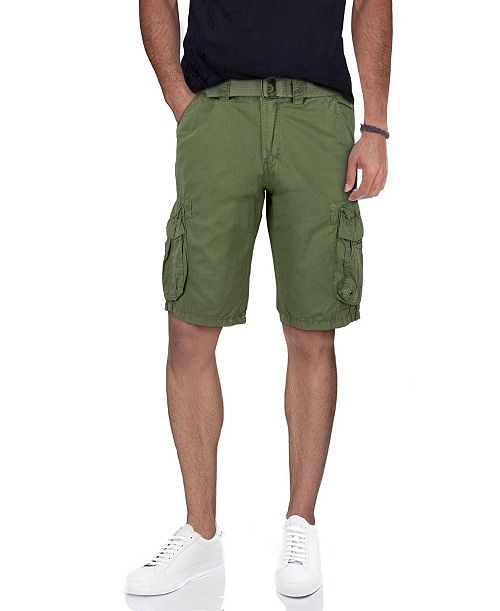 alfani X-Ray Men's Belted Double Pocket Cargo Shorts Men's Fashion & Accessories