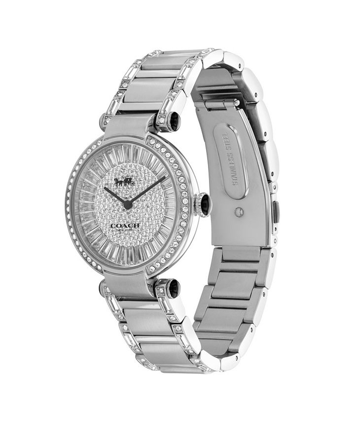 COACH Women's Cary Stainless Steel Bracelet Watch 34mm Macy's
