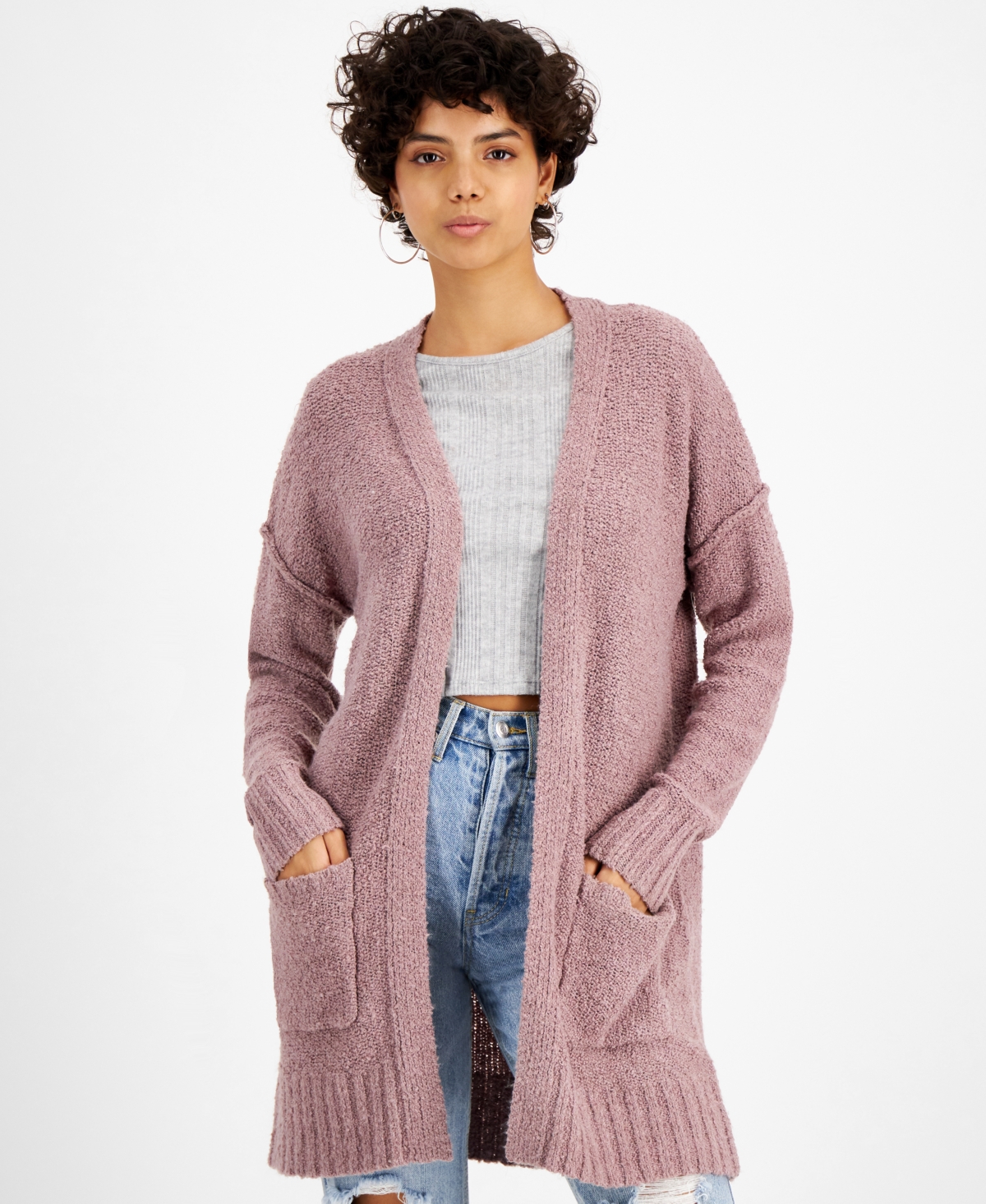 Drop Shoulder Cardigan