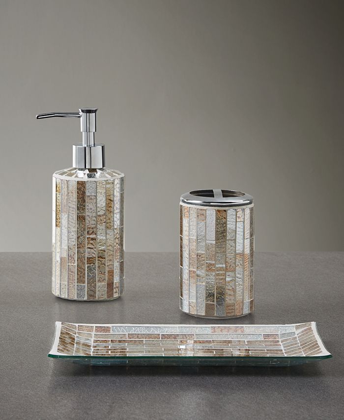 Décor Studio Charlotte Mosaic 3pc Bath Accessory Set & Reviews