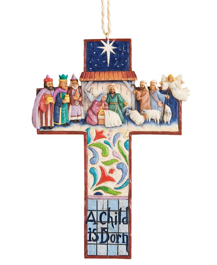 Jim Shore Cross Nativity Scene Ornament Macy's