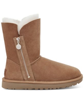 women's bailey zip short sheepskin boots